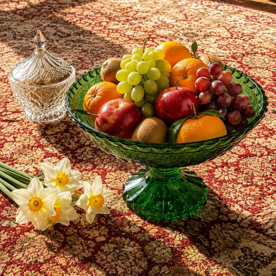 ظرف پایه دار میوه و شیرینی